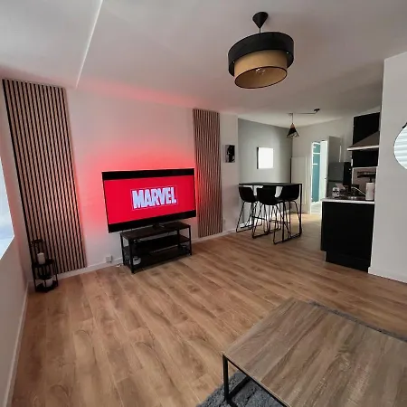 Duplex Cine Cosy - Hyper Centre 5min Gare Valenciennes